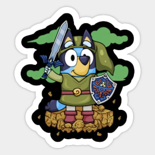 hero bluey cute Sticker